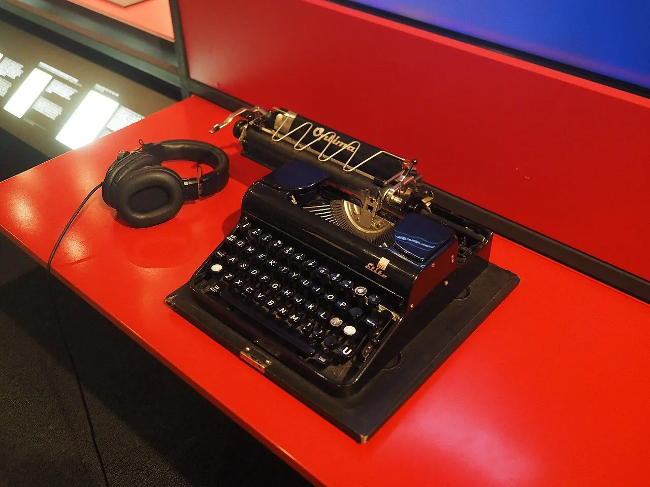 Old Elite typewriter at Latvian National Library