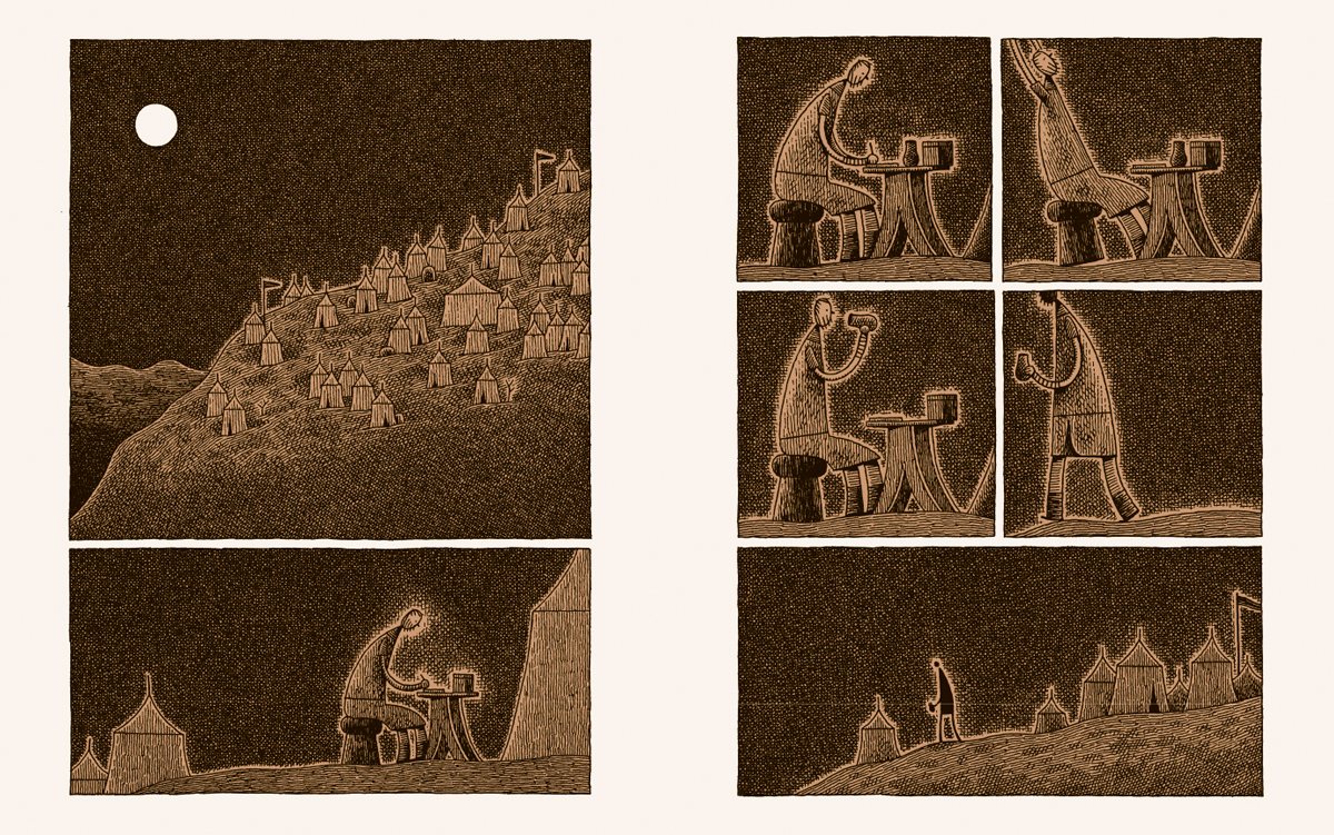 tom gauld, goliath, комікс, голіаф, література проти війни, дитячі книжки про війну, біблія для дітей, бумкнига, комикс