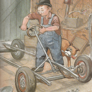 Jens Ahlbom, Mulle Meck bygger en bil, George Johansson, Gary Gadget