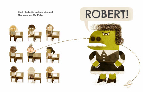 MY TEACHER IS A MONSTER! (NO, I AM NOT.), Peter Brown, пітер браун, література про школу, погані вчителі, проблеми зі школою, страх перед вчителями