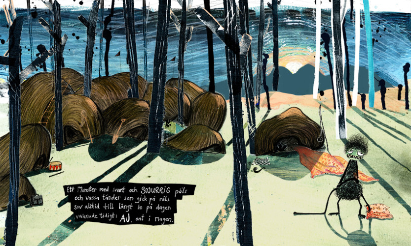 Ett Monster Med Snurrig Päls, звідки беруться діти, вагітність, книжка про дітей, книжка про монстрів, монстри