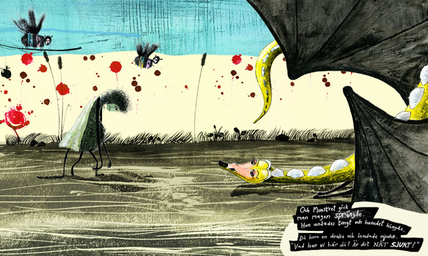 Ett Monster Med Snurrig Päls, звідки беруться діти, вагітність, книжка про дітей, книжка про монстрів, монстри