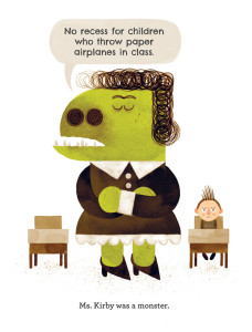 MY TEACHER IS A MONSTER! (NO, I AM NOT.), Peter Brown, пітер браун, література про школу, погані вчителі, проблеми зі школою, страх перед вчителями
