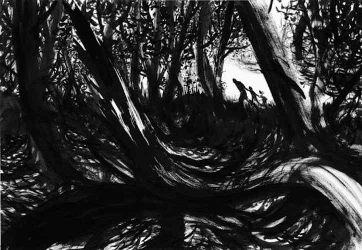 ніл ґейман, neil gaiman, Lorenzo Mattotti, Hansel & Gretel, гензель і ґретель, брати грімм, страшні казки, дитячі казки